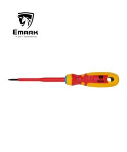 מברג שטוח מבודד EMARK SL2.5x80mm 1000V VDE