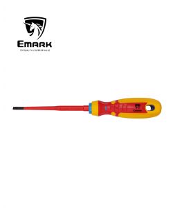 מברג שטוח מבודד  EMARK SL4.0x100mm 1000V VDE