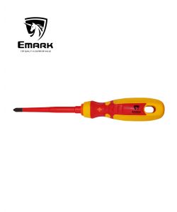 מברג פוזידרייב מבודד  EMARK PZ2x100mm 1000V VDE