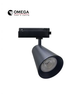 גוף חד פאזי CONI שחור 40W CCT אחריות 5 שנים OMEGA
