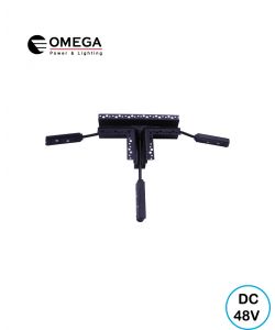 מחבר זוויתי T שקוע תקרה שחור LINE