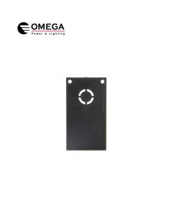 סופית קצה לפס מגנטי על הטיח צבע שחור