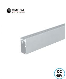 פס מגנטי על הטיח 1 מטר לבן