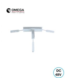 מחבר זוויתי T צמוד תקרה לבן LINE