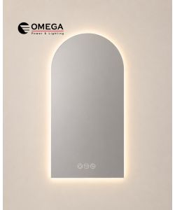 מראה מלבנית קשת LED מרחפת Luna IP54 מידה 60X100 ס"מ