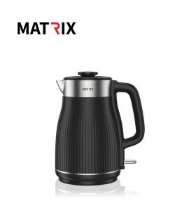 קומקום דבלין ,נירוסטה שחור MATRIX 1800W 1.8L