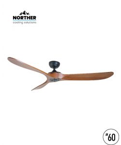 מאוורר תקרה רוזווד 60" rosewood שחור/עץ כהה