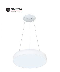 בליני עגול תלוי לבן 100W