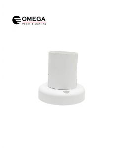 בית נורה תקני תקרתי E27 לבן