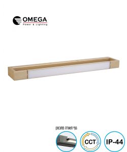 גוף תאורה צמוד קיר מתכוונן FRAME זהב IP44