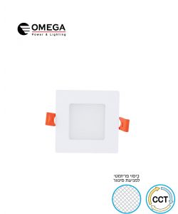 פנל לד שקוע CCT מרובע 3W