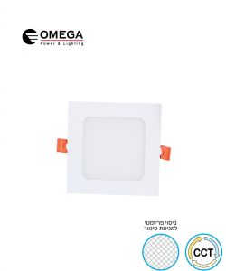 פנל לד שקוע CCT מרובע 6W