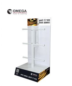 סטנד תצוגה סרטי לד 3 קומות OMEGA