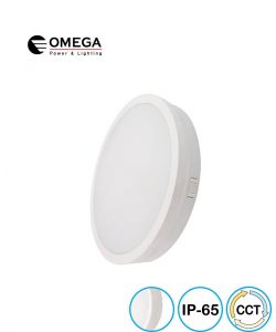 פלפון IP65 42W MONO SLIM ,לבן,OMEGA 3CCT, Ø280X40