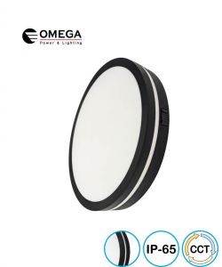 פלפון IP65 65W MONO SLIM  ,שחור,OMEGA 3CCT, Ø480X40