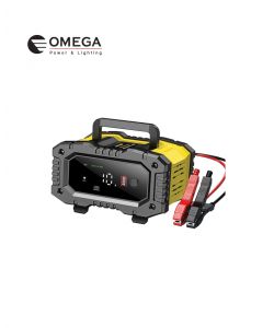 מטען מצברי עופרת חכם 12/24V וולט זרם טעינה 10A כולל מסך LCD