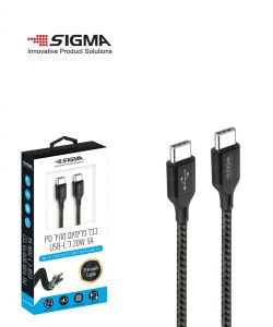 כבל (C) PD ל-TYPE-C פרימיום 1.8 מטר