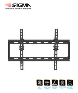 מתלה טלוויזיה צמוד+הטיה עד 55"