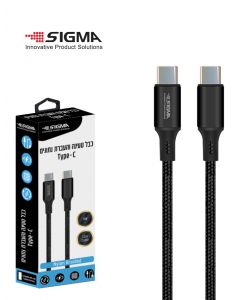 כבל (C) ל-TYPE-C שחור 1.2 מטר