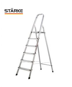 סולם אלומיניום ביתי 6 שלבים, תוצרת STARKE