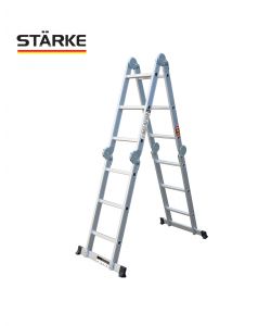 סולם אלומיניום פרקים מקצועי 4x3 תוצרת STARKE