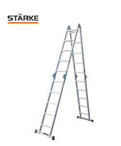 סולם אלומיניום פרקים מקצועי 4x5 תוצרת STARKE