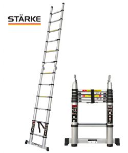 סולם אלומיניום FOLD-A טלסקופי,3.8 מ',תוצרת STARKE