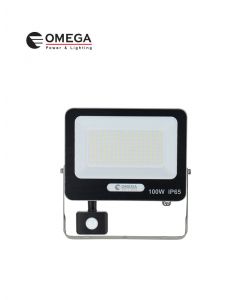 זרקור דקורטיבי UGR,100W+חיישן,אור חם,אפור OMEGA NEW STRIKE