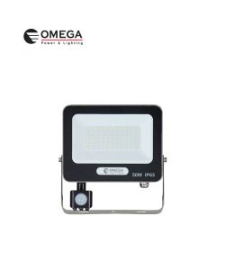 זרקור דקורטיבי UGR,50W+חיישן,אור חם,אפור OMEGA NEW STRIKE