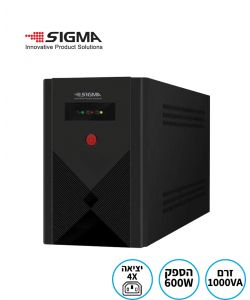 מערכת אל-פסק VoltGuard בהספק - 1000VA/600W
