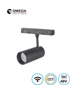 ספוט מגנטי מתכוונן שחור LINE WIFI SPOT 12W