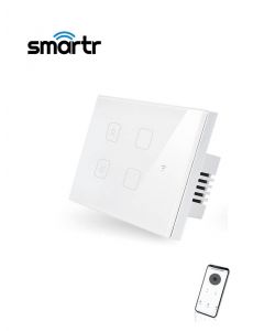 מפסק תריס + 2 מתגי תאורה לבן TOUCH WIFI